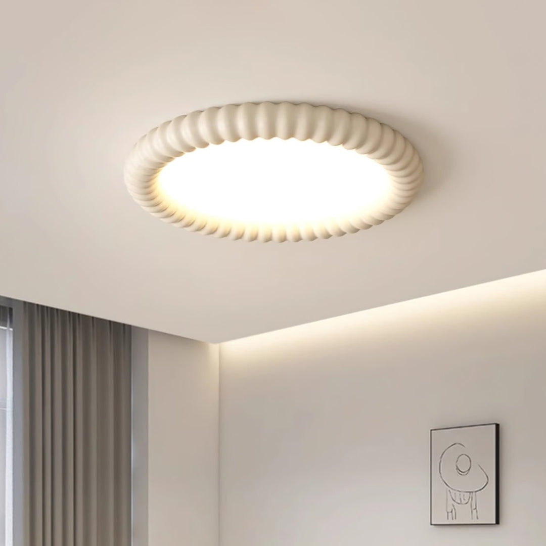 Plafonnier LED Design Moderne Ø 50 cm avec Effet Halo - Luminaire Plafonnier pour Salon et Salles à Manger 0