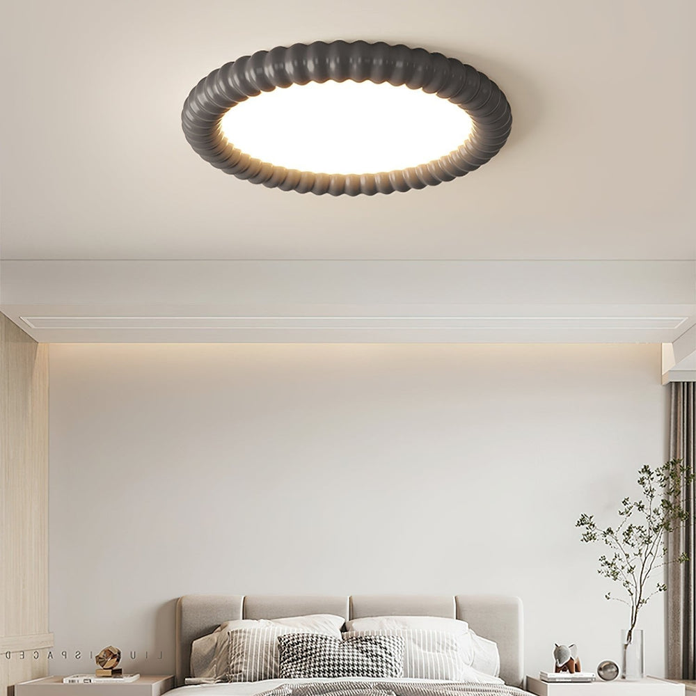 Plafonnier LED Design Moderne Ø 50 cm avec Effet Halo - Luminaire Plafonnier pour Salon et Salles à Manger 1