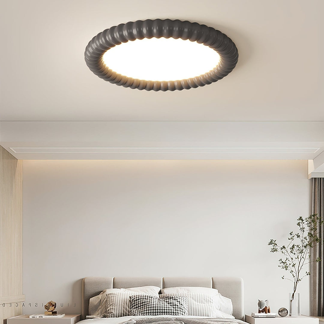 Plafonnier LED Design Moderne Ø 50 cm avec Effet Halo - Luminaire Plafonnier pour Salon et Salles à Manger 1