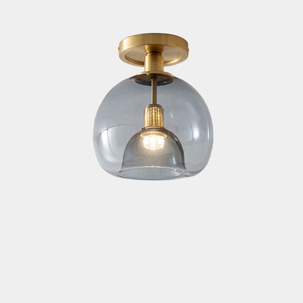Plafonnier LED Design Moderne en Verre Gris pour Salon et Chambre – Éclairage Élégant et Ambiant 3