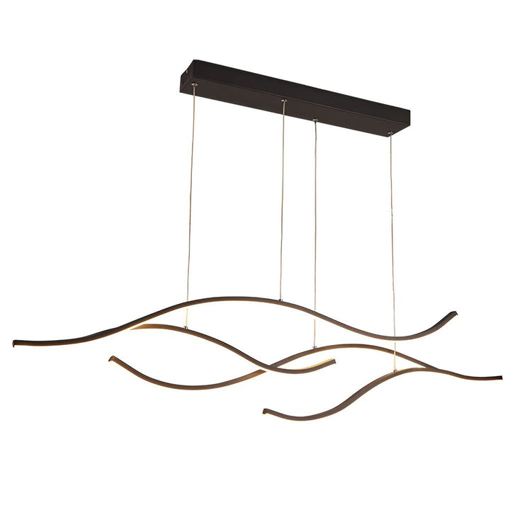Plafonnier LED Design Ondulé pour Salon – Éclairage Moderne Économique en Métal 8