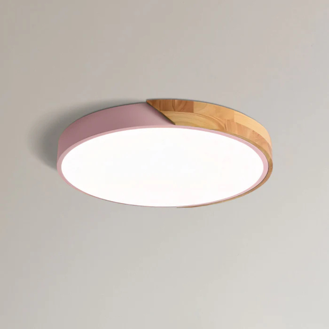 Plafonnier LED Design Scandinave en Bois et Acrylique pour Salon et Intérieurs Modernes – Éclairage LED Plafond Élégant 10