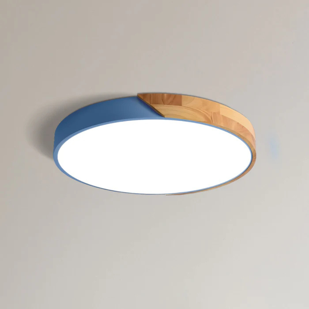 Plafonnier LED Design Scandinave en Bois et Acrylique pour Salon et Intérieurs Modernes – Éclairage LED Plafond Élégant 11
