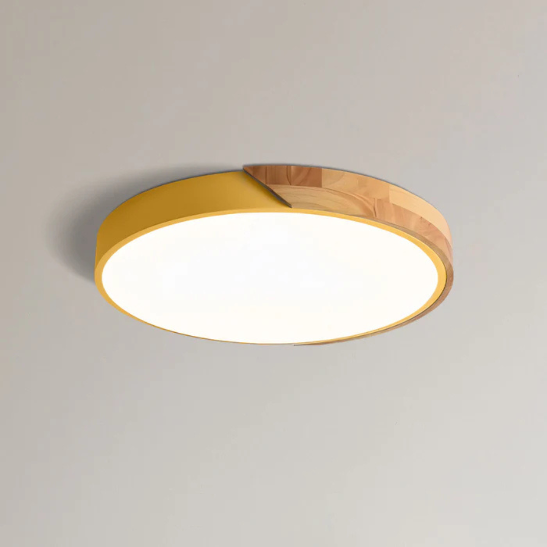 Plafonnier LED Design Scandinave en Bois et Acrylique pour Salon et Intérieurs Modernes – Éclairage LED Plafond Élégant 13