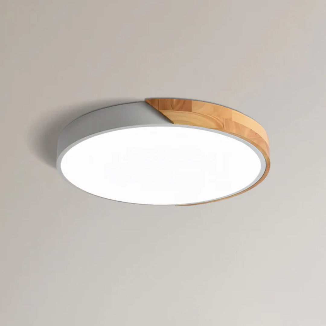 Plafonnier LED Design Scandinave en Bois et Acrylique pour Salon et Intérieurs Modernes – Éclairage LED Plafond Élégant 17