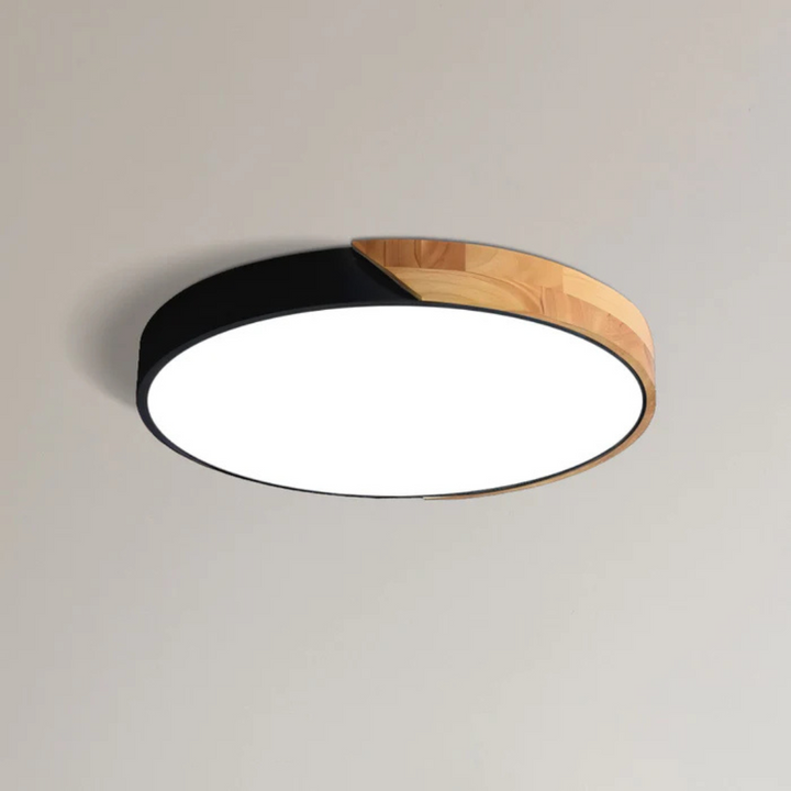 Plafonnier LED Design Scandinave en Bois et Acrylique pour Salon et Intérieurs Modernes – Éclairage LED Plafond Élégant 19