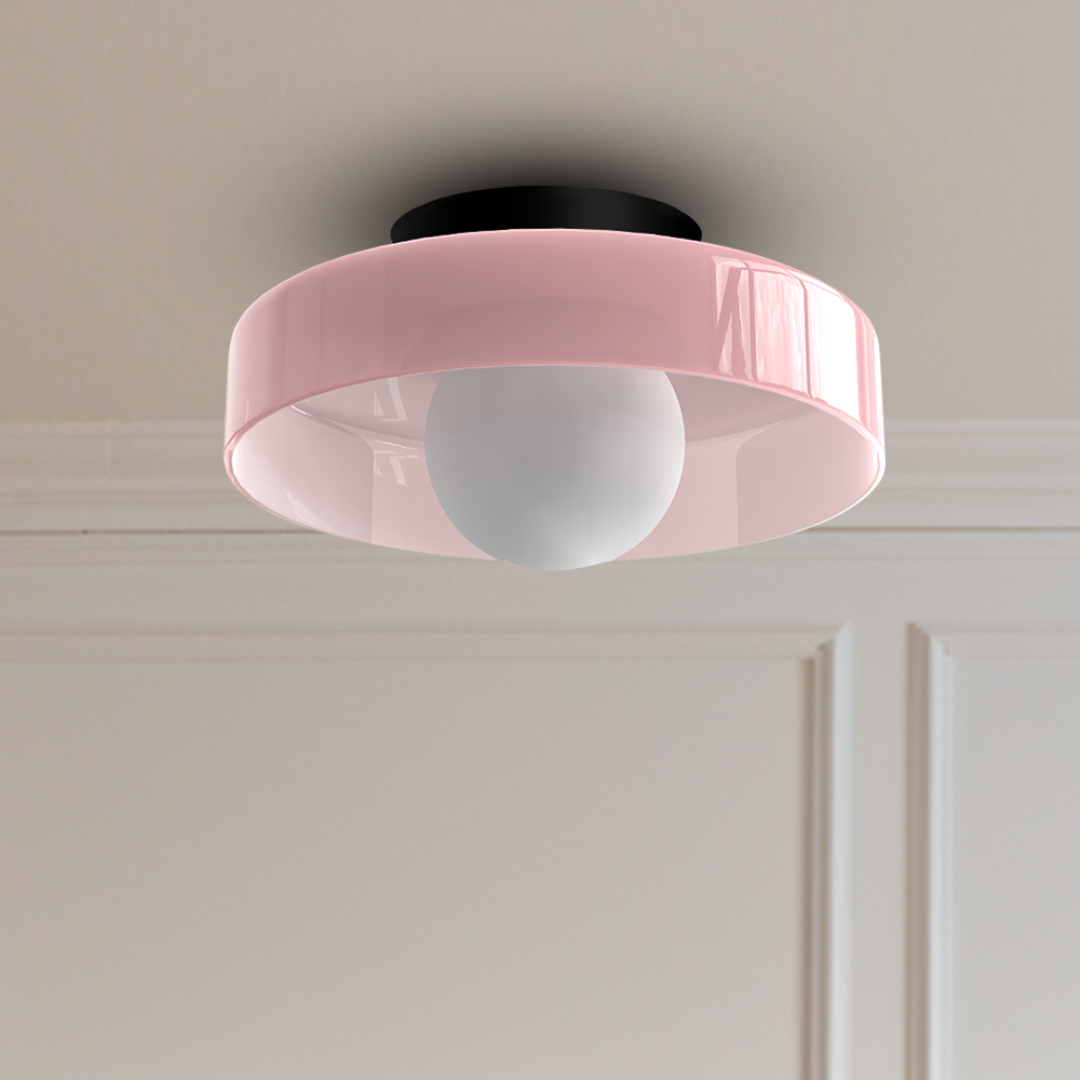 Plafonnier LED Design en Verre Économique avec Éclairage Ajustable pour Intérieurs Modernes – Diamètre 25 cm 1