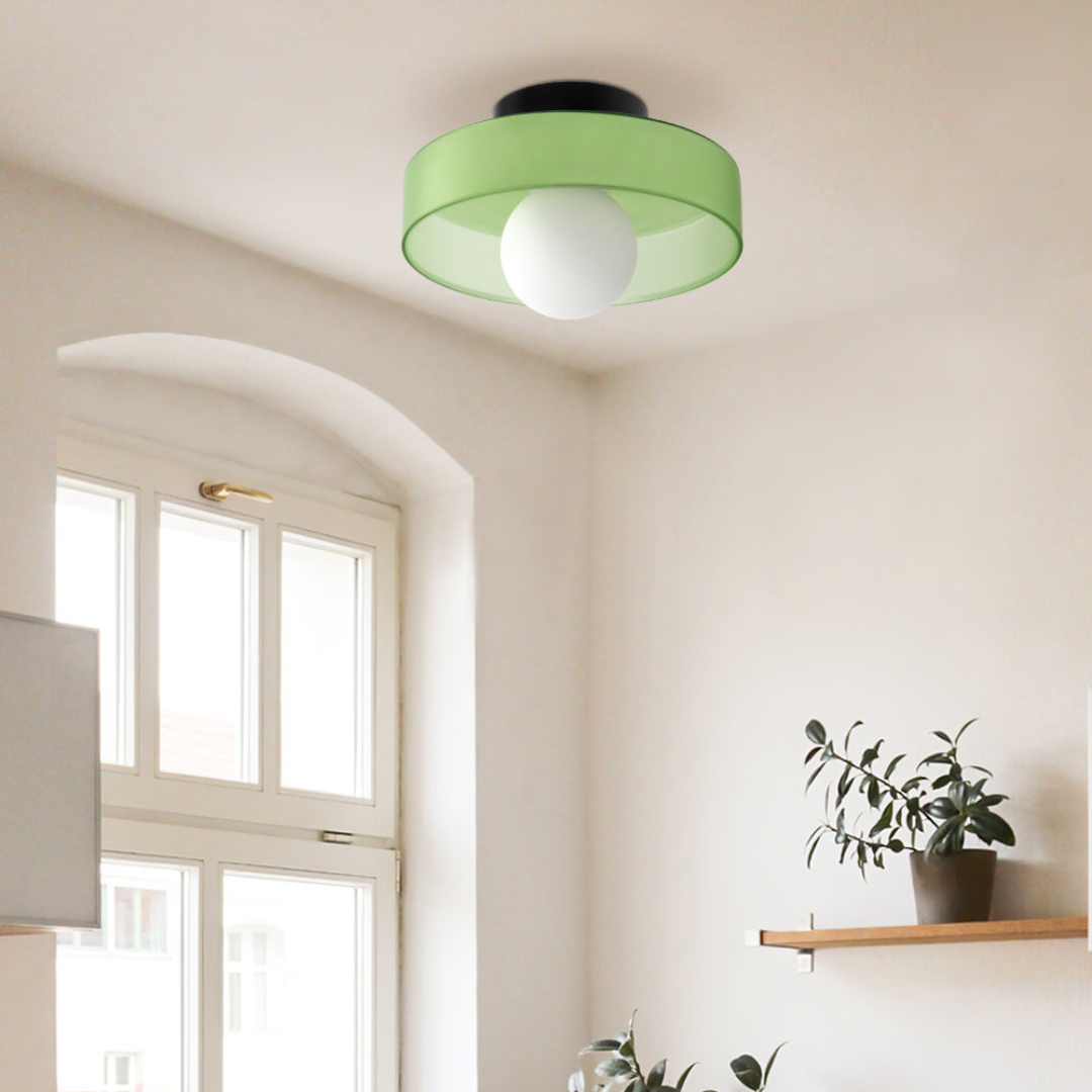 Plafonnier LED Design en Verre Économique avec Éclairage Ajustable pour Intérieurs Modernes – Diamètre 25 cm 2