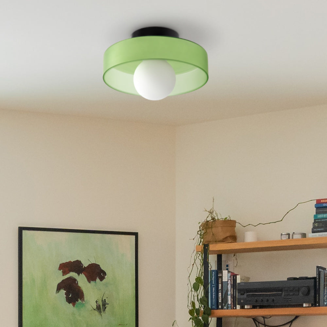 Plafonnier LED Design en Verre Économique avec Éclairage Ajustable pour Intérieurs Modernes – Diamètre 25 cm 4