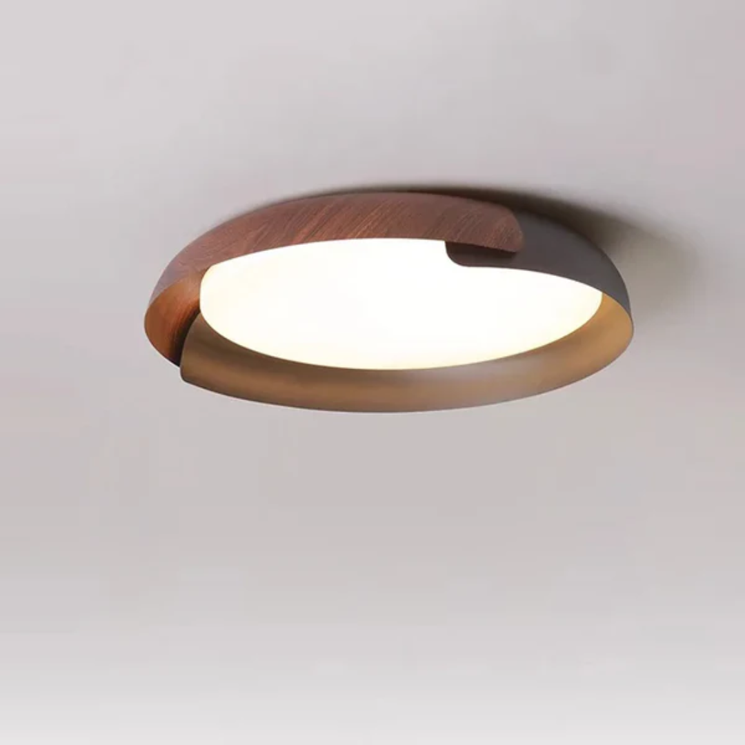 Plafonnier LED en Bois Métallique pour Chambre – Éclairage Écologique et Élégant, 42 cm ou 50 cm 0