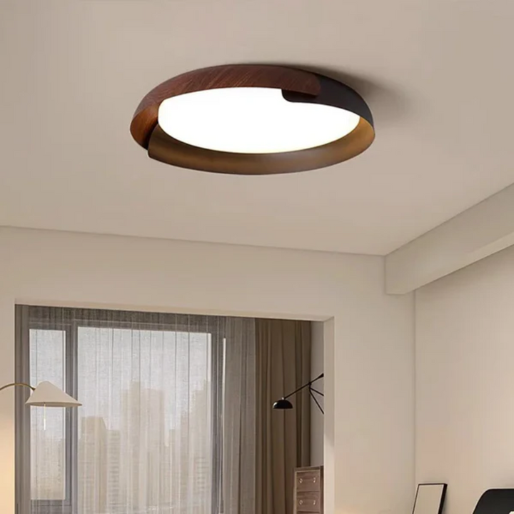 Plafonnier LED en Bois Métallique pour Chambre – Éclairage Écologique et Élégant, 42 cm ou 50 cm 1