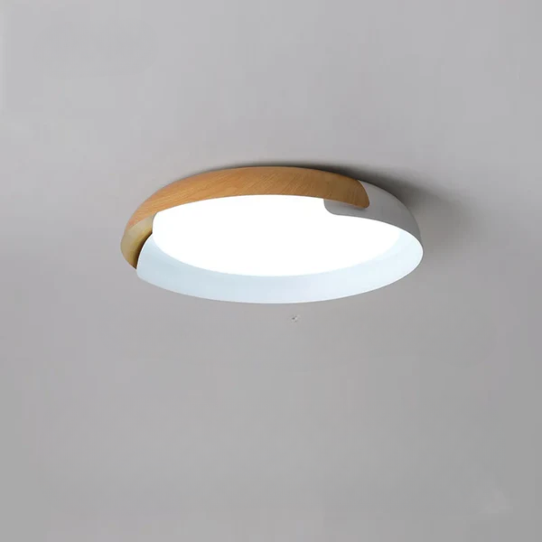 Plafonnier LED en Bois Métallique pour Chambre – Éclairage Écologique et Élégant, 42 cm ou 50 cm 3