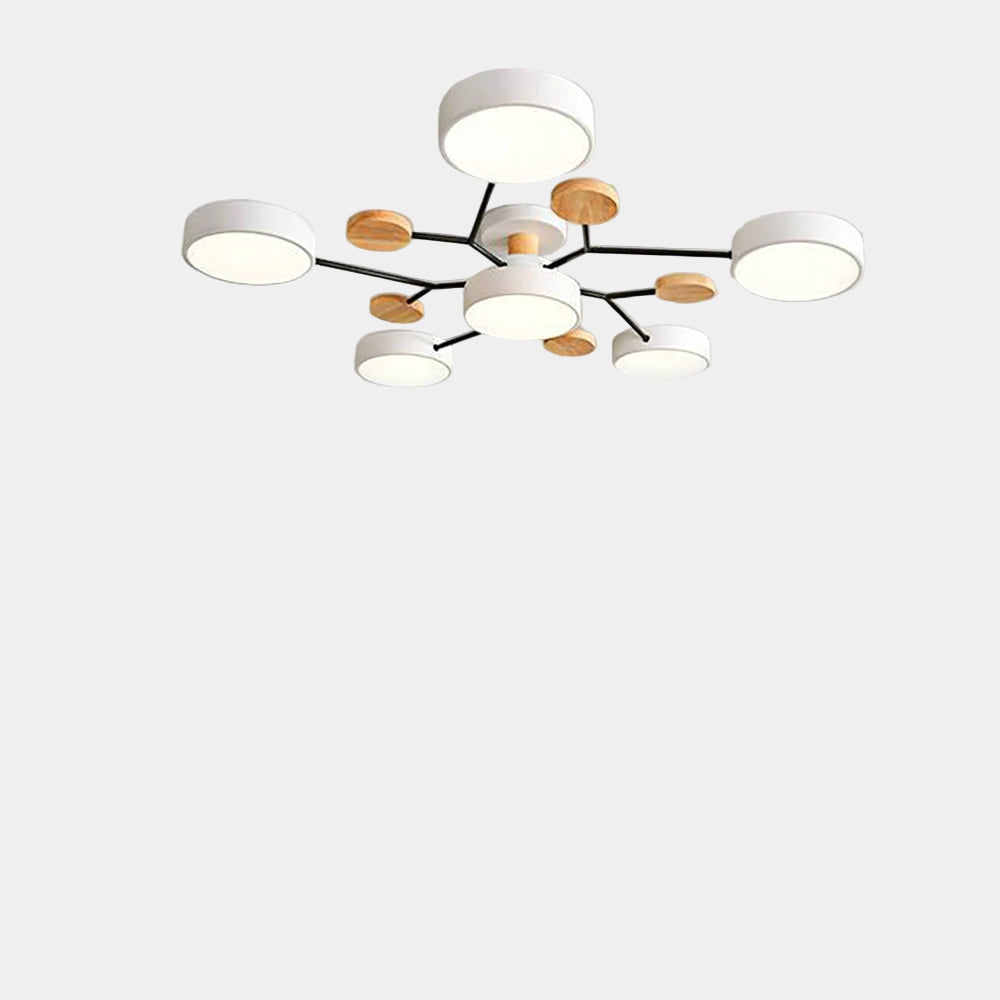 Plafonnier Led Design Mince en Fer avec Finition Manuelle – Éclairage Efficace pour Salon et Bureau 0