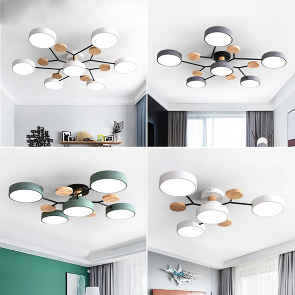 Plafonnier Led Design Mince en Fer avec Finition Manuelle – Éclairage Efficace pour Salon et Bureau 1
