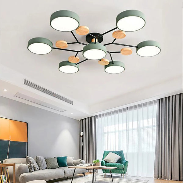 Plafonnier Led Design Mince en Fer avec Finition Manuelle – Éclairage Efficace pour Salon et Bureau 2