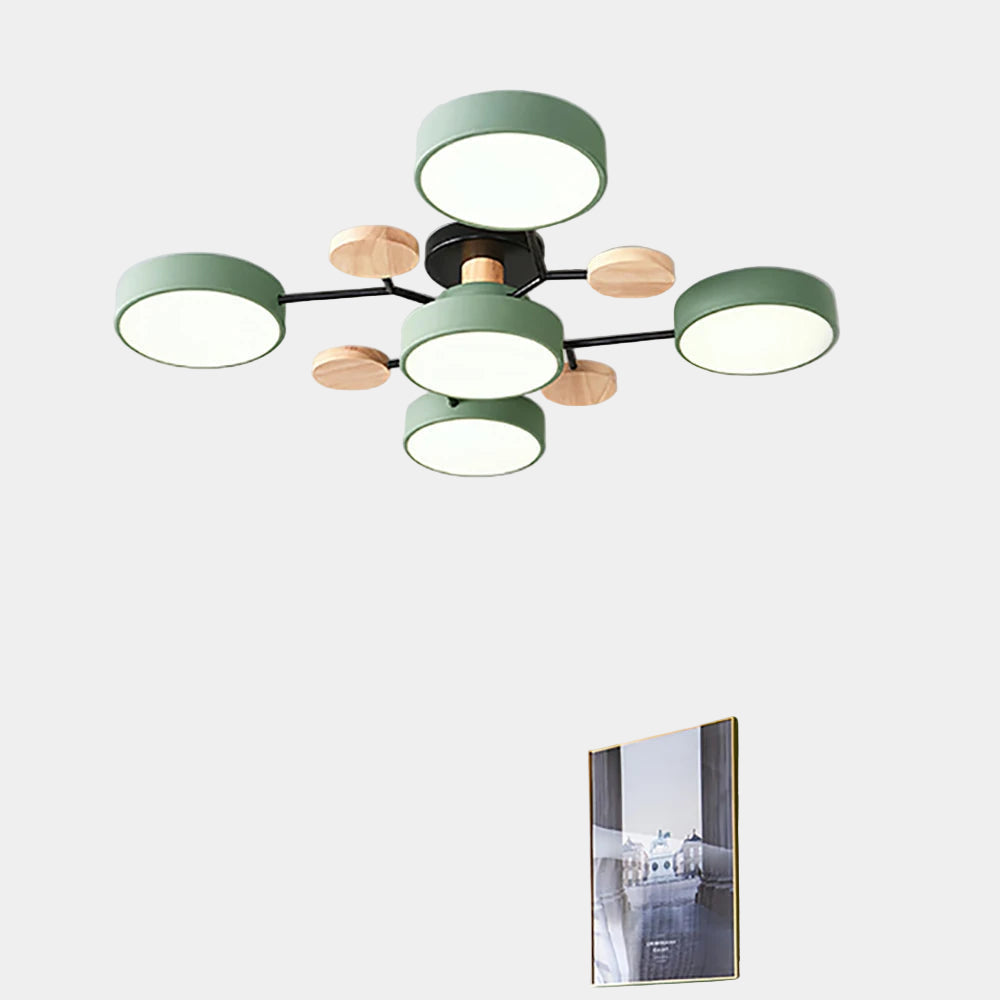 Plafonnier Led Design Mince en Fer avec Finition Manuelle – Éclairage Efficace pour Salon et Bureau 3