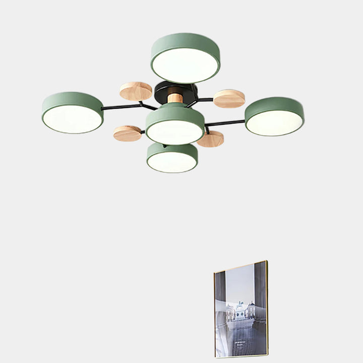 Plafonnier Led Design Mince en Fer avec Finition Manuelle – Éclairage Efficace pour Salon et Bureau 3