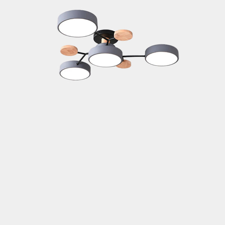 Plafonnier Led Design Mince en Fer avec Finition Manuelle – Éclairage Efficace pour Salon et Bureau 4