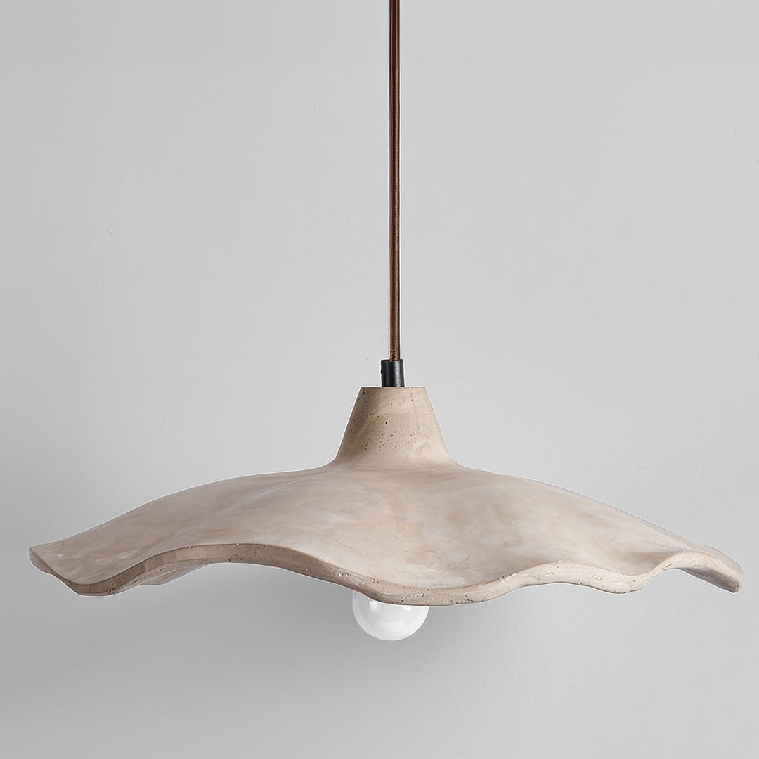 Plafonnier en Pierre Naturelle Design Wabi-Sabi pour Salon et Chambre - Luminaire Apaisant et Minimaliste 1