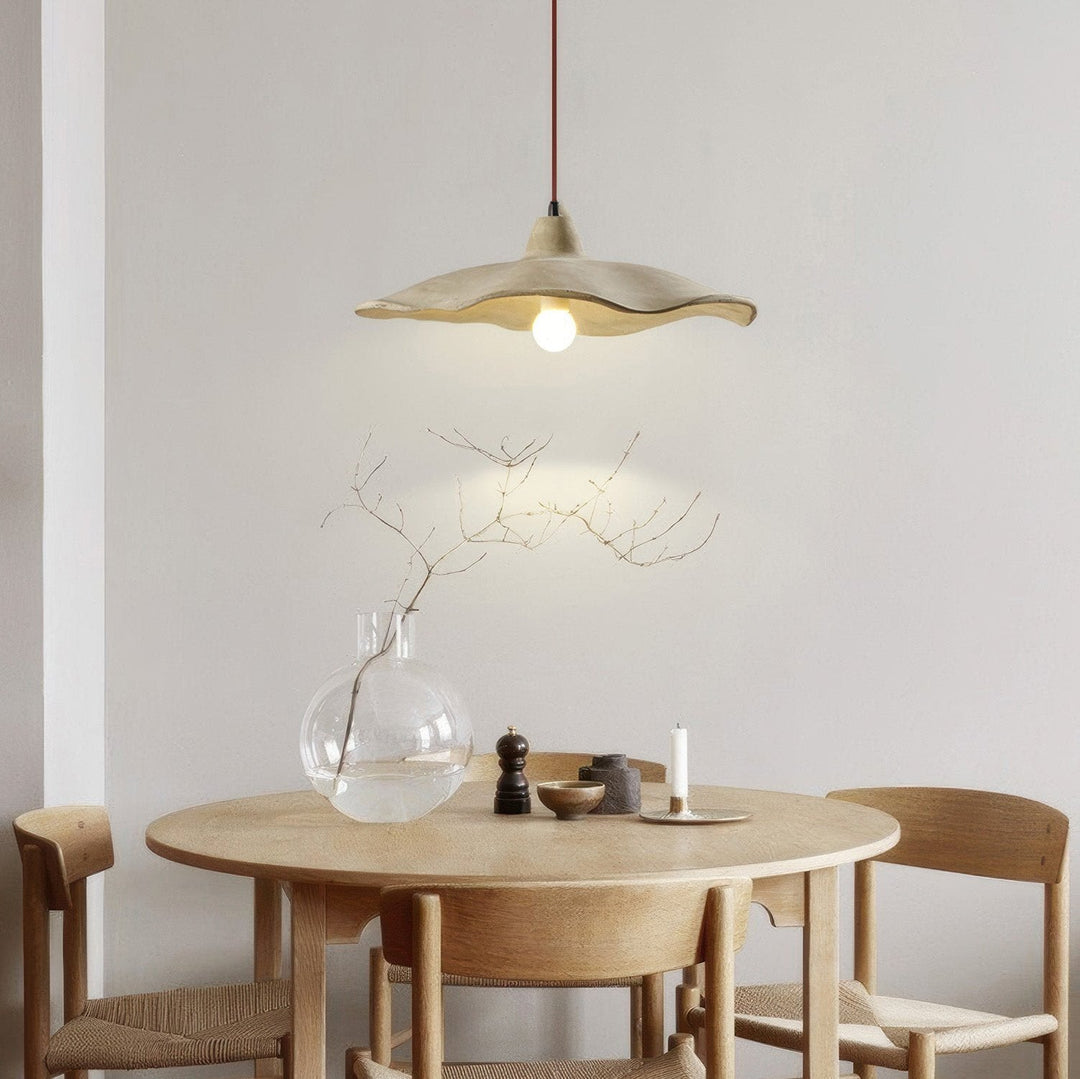Plafonnier en Pierre Naturelle Design Wabi-Sabi pour Salon et Chambre - Luminaire Apaisant et Minimaliste 4