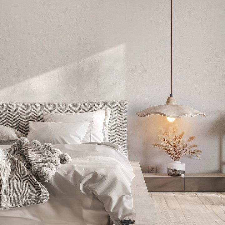 Plafonnier en Pierre Naturelle Design Wabi-Sabi pour Salon et Chambre - Luminaire Apaisant et Minimaliste 5