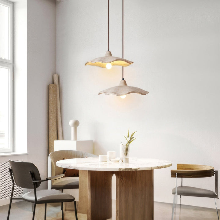 Plafonnier en Pierre Naturelle Design Wabi-Sabi pour Salon et Chambre - Luminaire Apaisant et Minimaliste 7