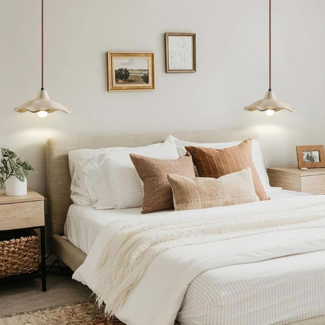 Plafonnier en Pierre Naturelle Design Wabi-Sabi pour Salon et Chambre - Luminaire Apaisant et Minimaliste 8