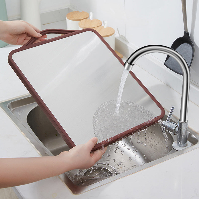 Planche à Découper Antibactérienne en Bois Double Face Antidérapante – 40 x 30,5 cm pour Cuisine Hygiénique 3