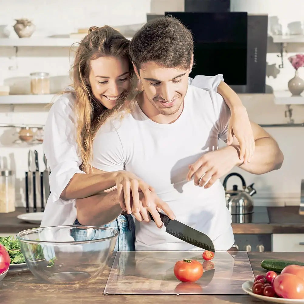 Planche à Découper Antidérapante en Acrylique Transparent – Élégante et Pratique pour Cuisine Moderne 2