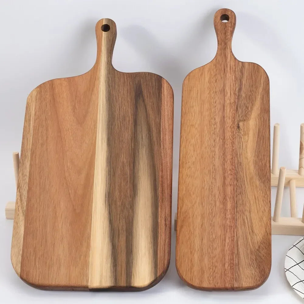 Planche à Découper en Bois Multifonctionnelle avec Poignée – Idéale pour Fromage, Charcuterie et Pain 1