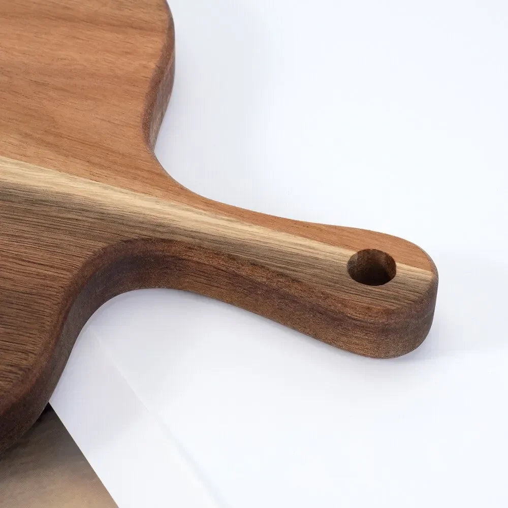 Planche à Découper en Bois Multifonctionnelle avec Poignée – Idéale pour Fromage, Charcuterie et Pain 5