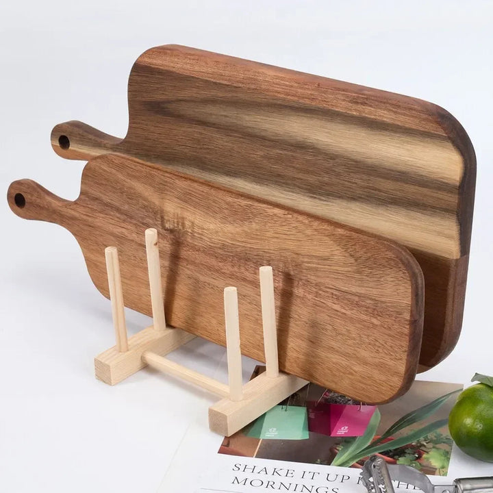 Planche à Découper en Bois Multifonctionnelle avec Poignée – Idéale pour Fromage, Charcuterie et Pain 6