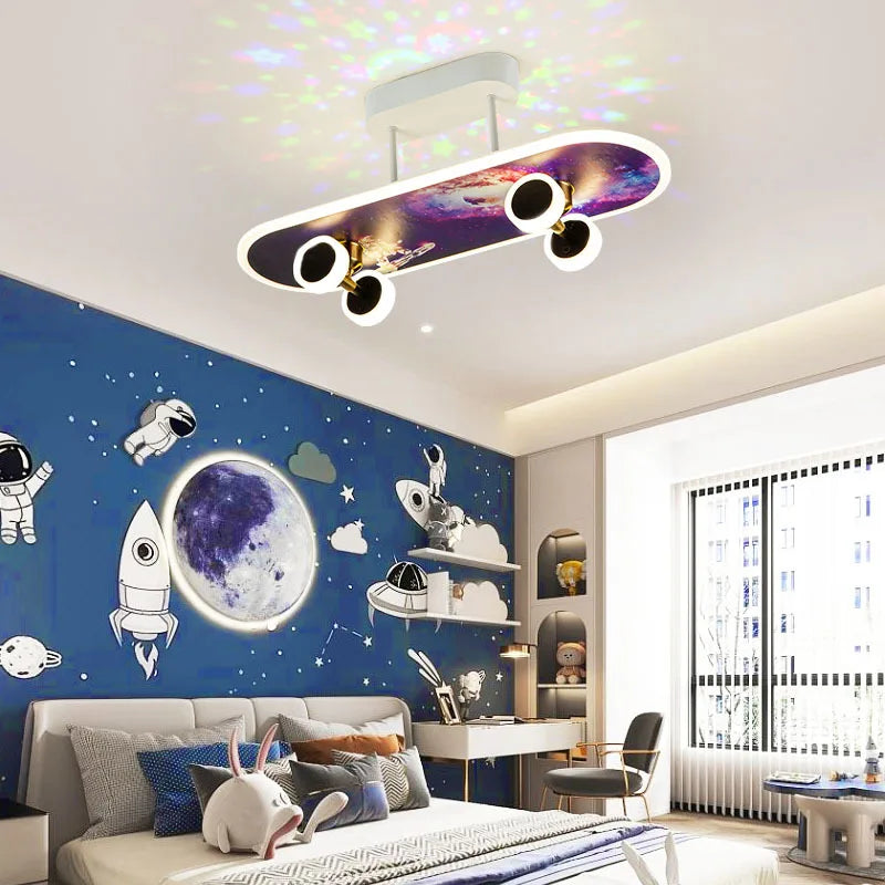 Planche à Roulettes Illuminée avec LED – Design Moderne en Acrylique pour Sécurité Nocturne 1