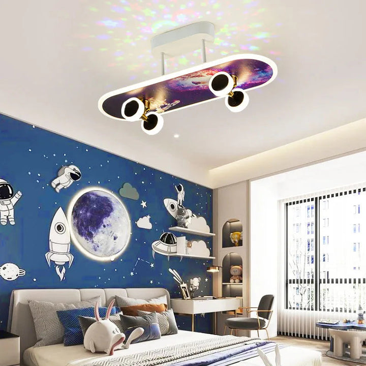 Planche à Roulettes Illuminée avec LED – Design Moderne en Acrylique pour Sécurité Nocturne 1