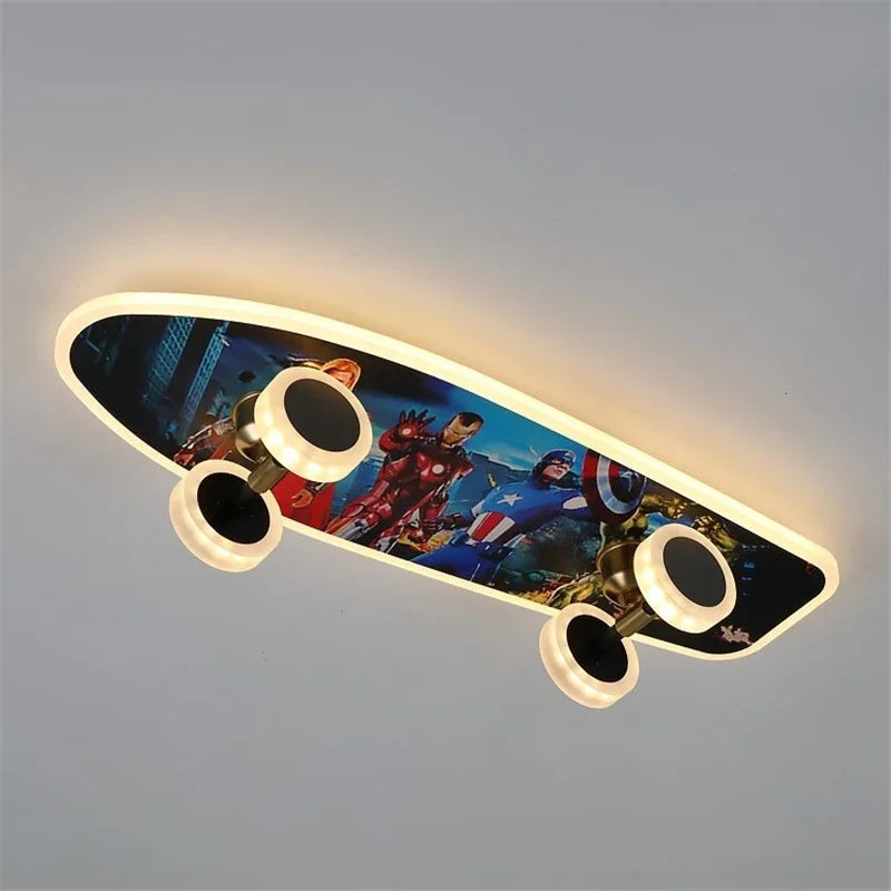 Planche à Roulettes Illuminée avec LED – Design Moderne en Acrylique pour Sécurité Nocturne 5