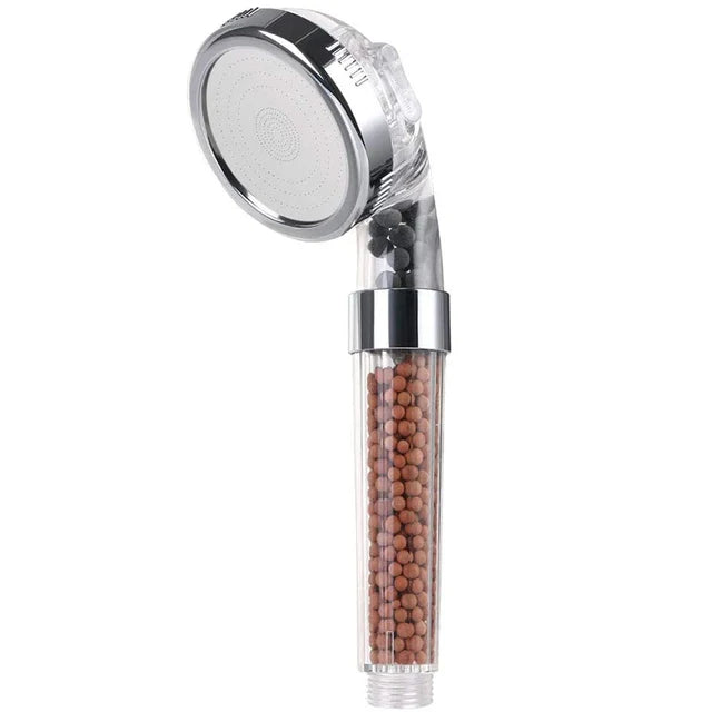 Pommeau de Douche Économique 3-en-1 Haute Pression avec Filtre Anionique - Économiseur d'Eau Douchette 0