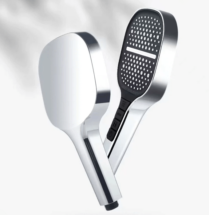 Pommeau de Douche Moderne avec Modes de Pulvérisation – Design Ergonomique en Plastique ABS Chromé, 24 cm 0