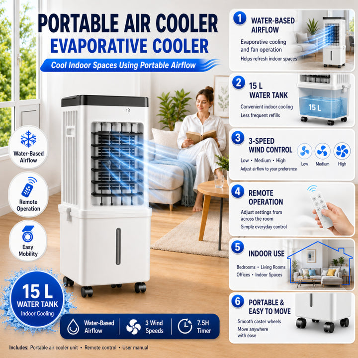 Portable Air Conditioner Evaporative Cooler Indoor Fan