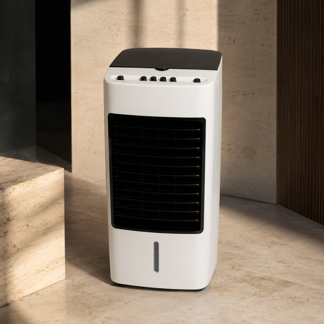 Condizionatore d'Aria Portatile Raffrescatore Evaporativo Ventilatore per Ambienti Grandi