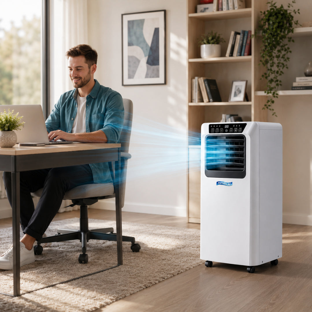 Condizionatore d'Aria Portatile Ventilatore Raffreddante Deumidificatore 8000 BTU