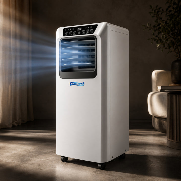 Tragbare Klimaanlage, intelligenter Kühlventilator, Luftentfeuchter 8000 BTU