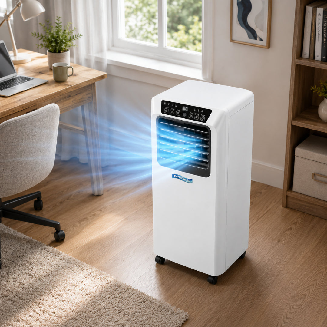 Tragbare Klimaanlage, intelligenter Kühlventilator, Luftentfeuchter 8000 BTU