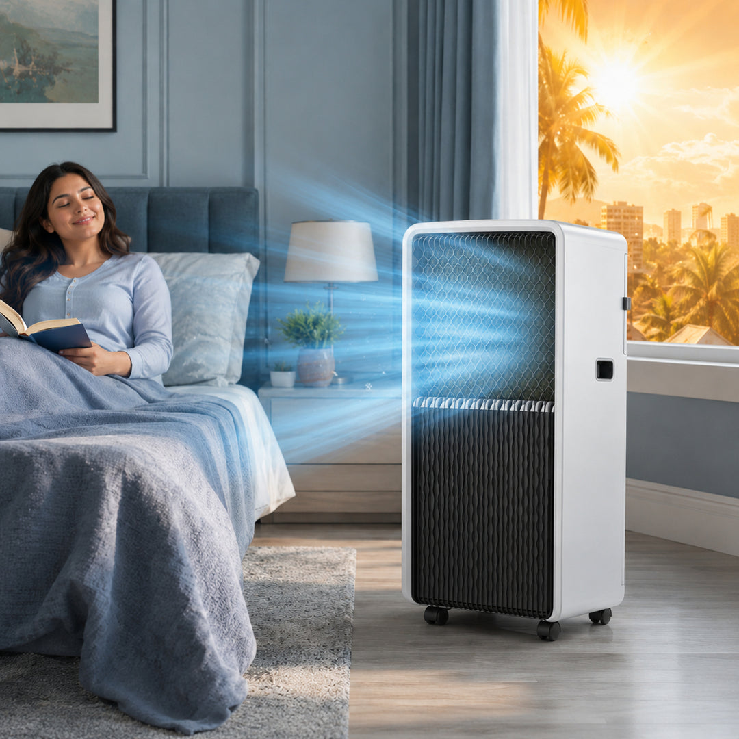 Unità di condizionatore d'aria portatile intelligente WiFi raffreddamento riscaldamento 14000 BTU