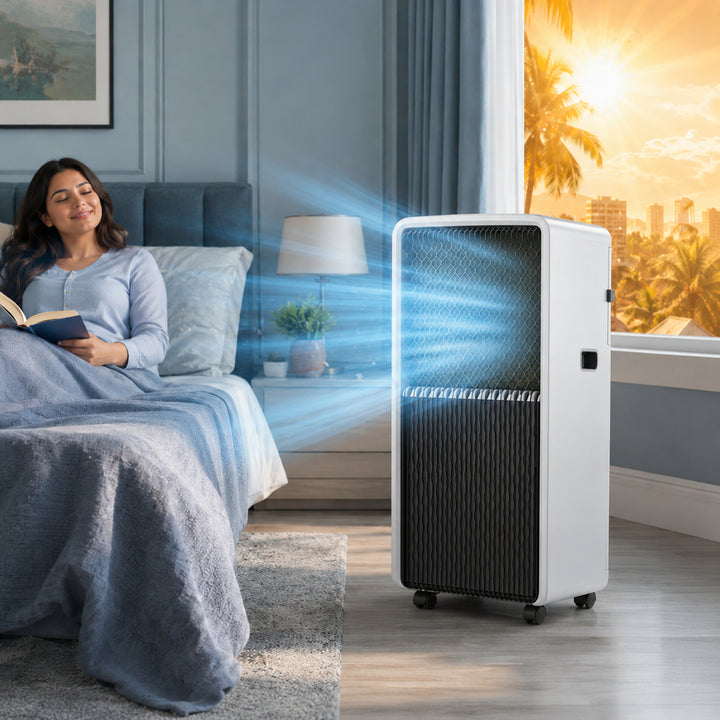 Unità di condizionatore d'aria portatile intelligente WiFi raffreddamento riscaldamento 14000 BTU