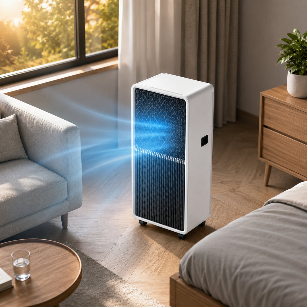 Unità di condizionatore d'aria portatile intelligente WiFi raffreddamento riscaldamento 14000 BTU