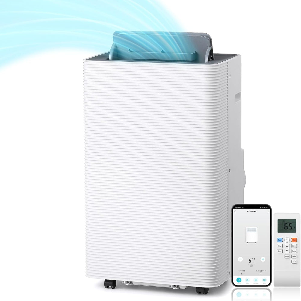 Unità di condizionatore d'aria portatile intelligente WiFi raffreddamento riscaldamento 14000 BTU