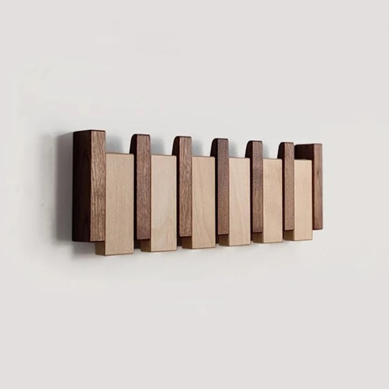 Porte-Manteau en Bois Massif avec Design Inspiré du Piano – Rack Pratique et Élégant 1