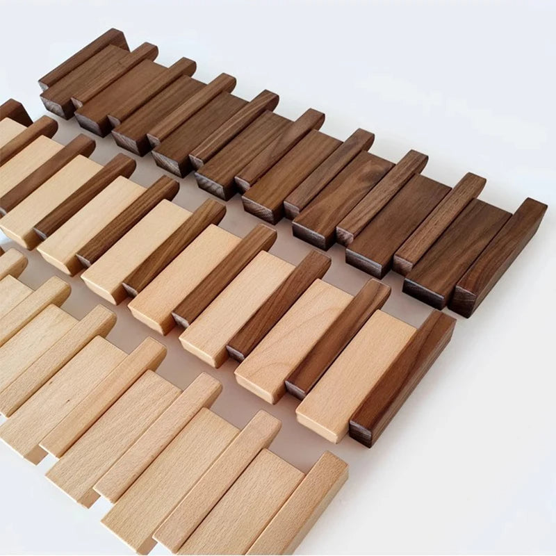 Porte-Manteau en Bois Massif avec Design Inspiré du Piano – Rack Pratique et Élégant 5