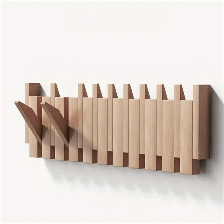 Porte-Manteau en Bois Massif avec Design Inspiré du Piano – Rack Pratique et Élégant 6
