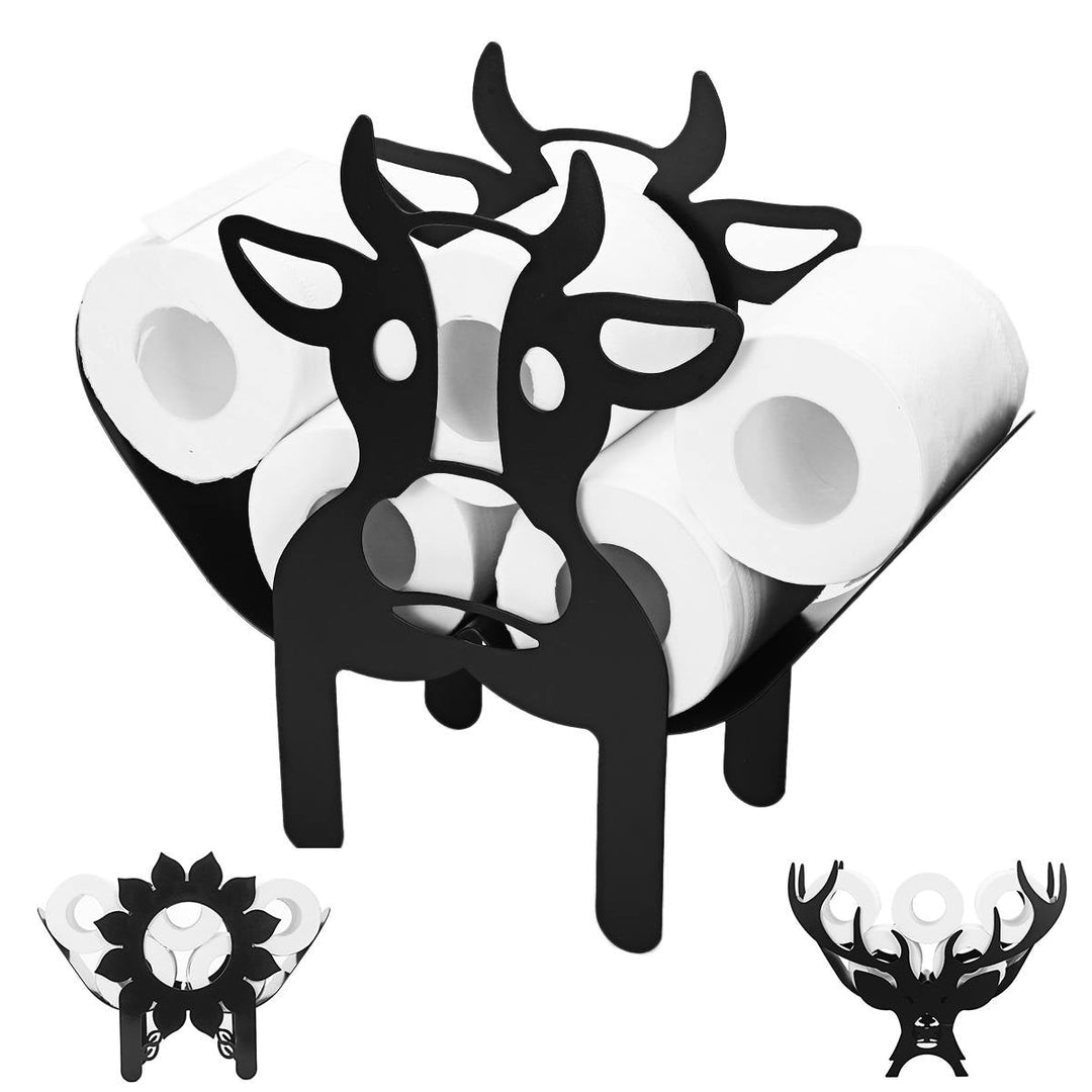 Porte-Rouleau Papier Toilette Animaux en Fer – Support Pratique et Décoratif pour Salle de Bain 2